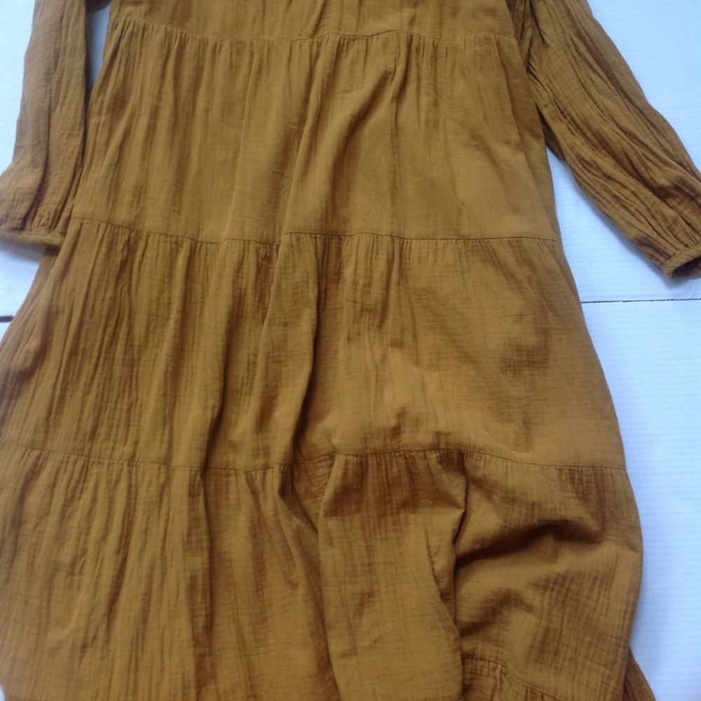 Target Mustard Ruffle Dress Universal Thread - Picture 2 of 3